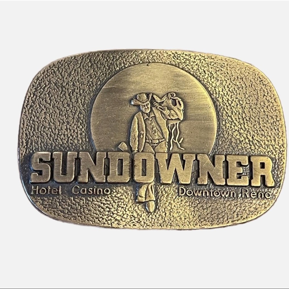 Vintage Sundowner Hotel & Casino Belt Buckle